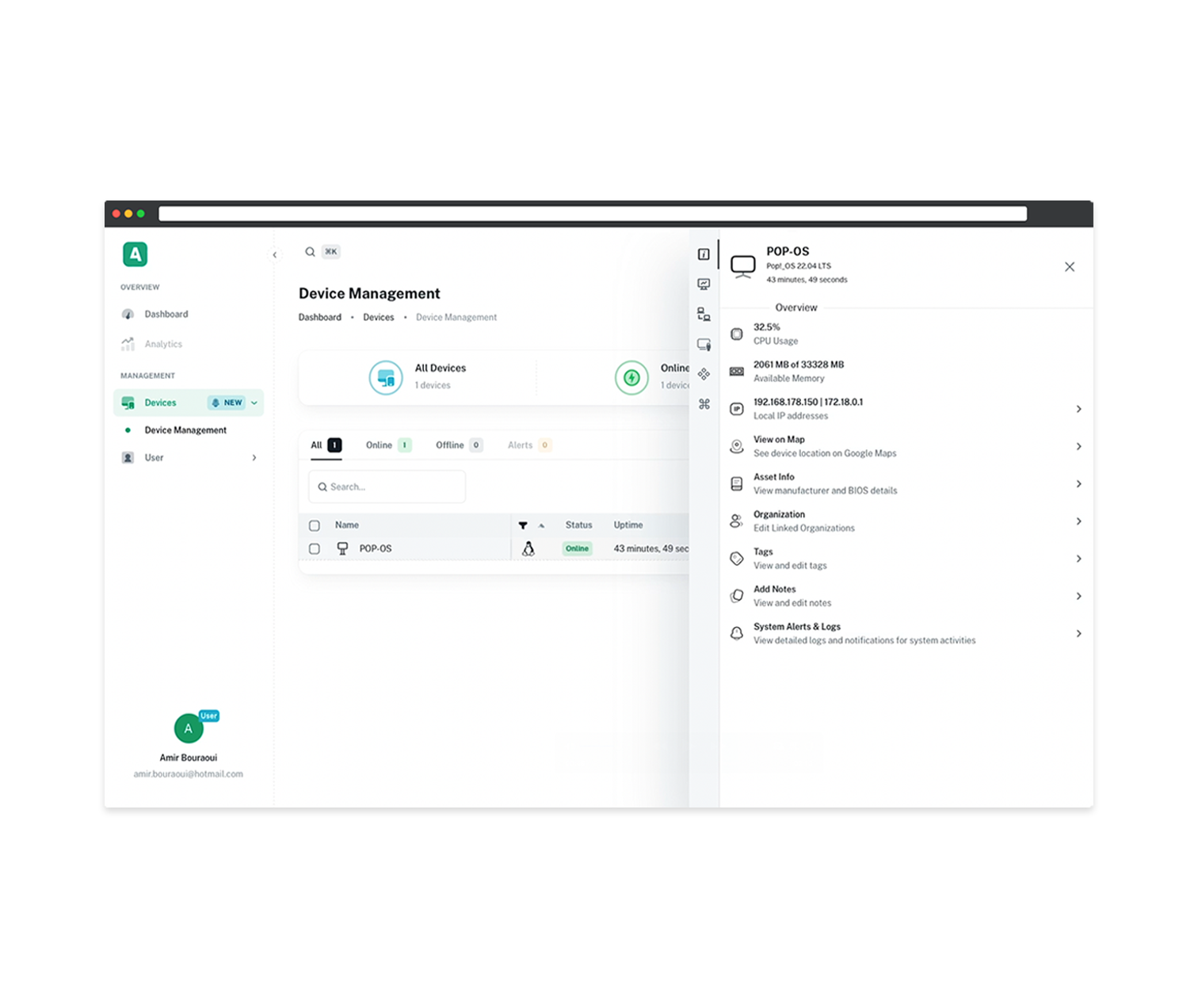 Kiosk Monitoring Dashboard